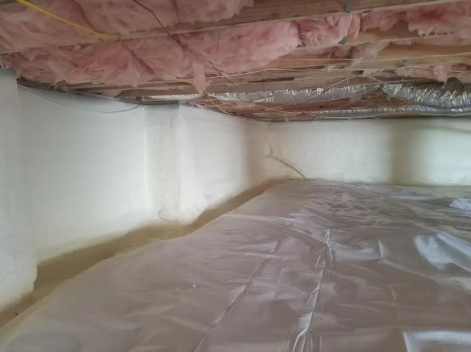 Crawl space encapsulation with closed-cell spray foam for Roof Maintenance in Sullivan